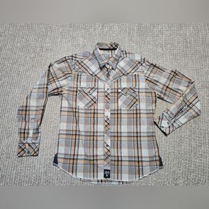 Rock 47 by Wrangler Long Sleeve Button Down Shirt Size Men's Large